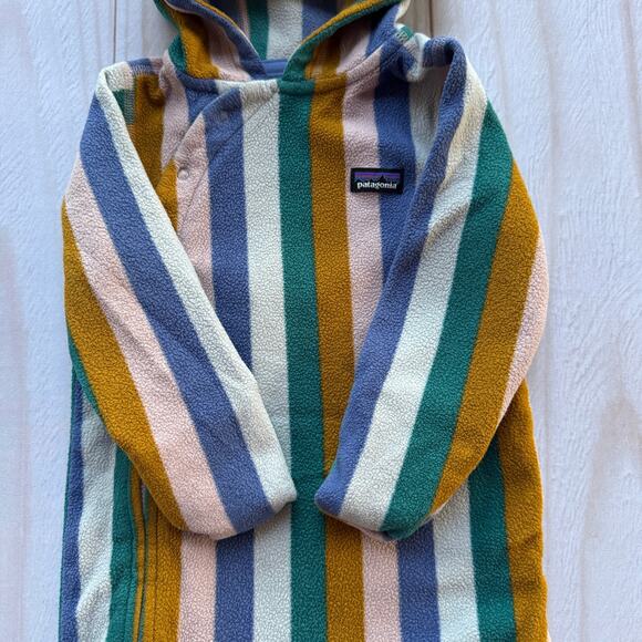 Patagonia Micro D Bunting Fleece Baby Infant 6-12 Months One Piece Cozy - Picture 5 of 11